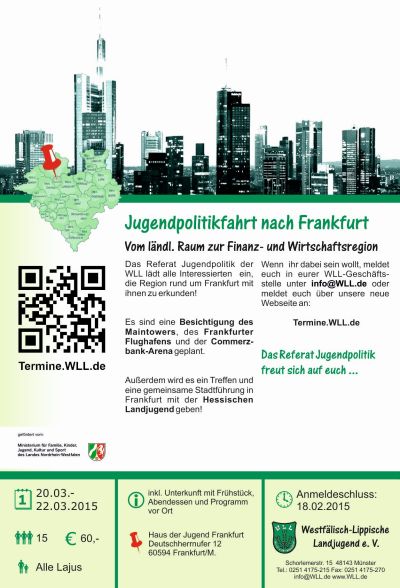 Jugendpolitikfahrt nach Frankfurt