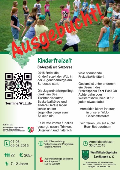 Kinderfreizeit am Sorpesee