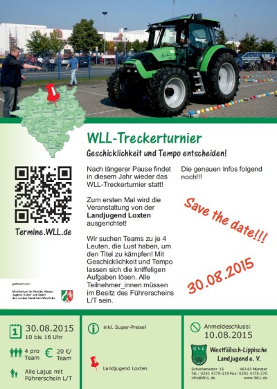 Save the date - WLL-Treckerturnier