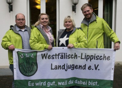 (Foto: WLL) Geschäftsführenden Vorstand ab 10/2015: v.l.: Sebastian Jakobs, Isabell-Marie Cyrener, Yvonne Witte, Andre Bußmann