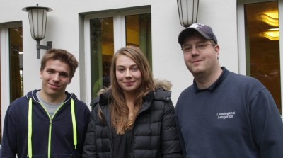 (Foto: WLL) Zur Kassenprüfer_in wurden Frank Maletz (rechts, Landjugend Lengerich), Lena Goeken (Landjugend Hennen) und Niklas Nollmann (links, Landjugend Lengerich) gewählt.