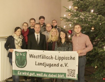 (Foto: WLL) Das Referat Jugendpolitik der WLL mit MdL Marcel Hafke von der FDP.