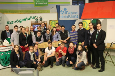 (Foto: WLL) Die Österreichische Landjugend besucht uns am Stand!