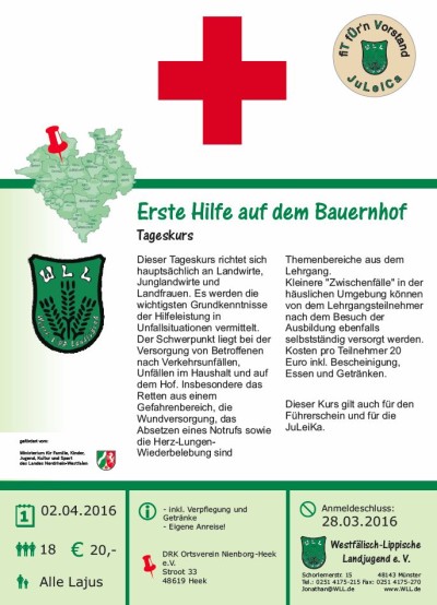 (Bild: WLL) Erste Hilfe auf dem Bauernhof