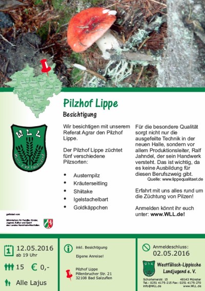 Agrarbesichtigung Pilzhof Lippe