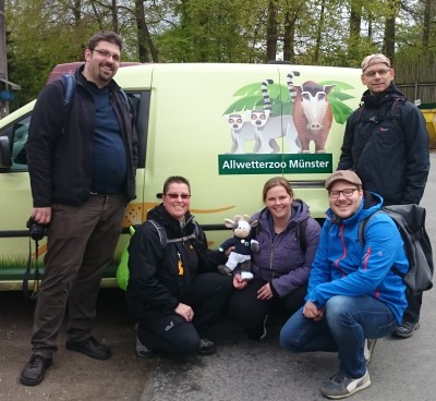 (Foto: WLL) Haben viel in und über den Allwetterzoo gelernt - Die Geschäftsstelle der WLL und Wilma