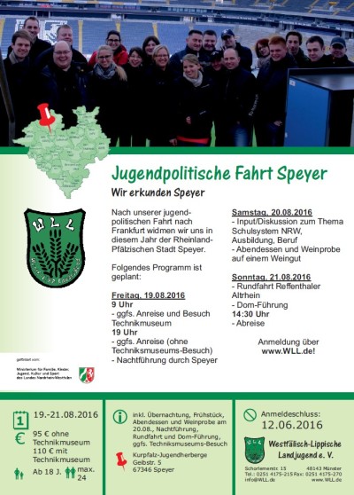 Jugendpolitische Fahrt Speyer