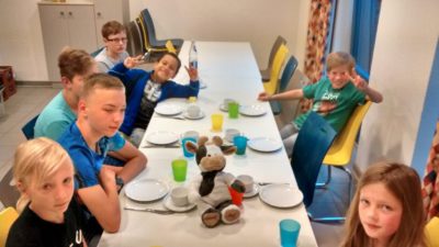 (Foto: Nolte) Frühstück bei unserer Kinderfreizeit