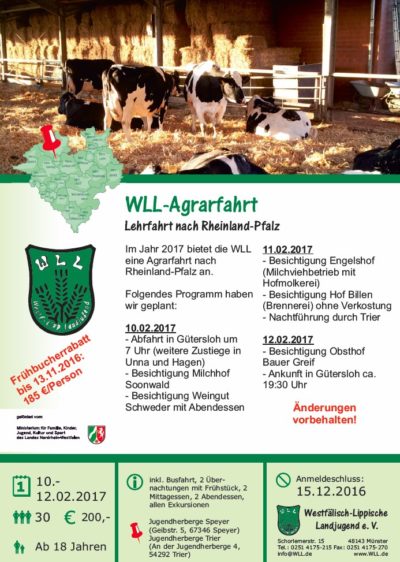 (Bild: WLL) WLL Agrarfahrt 2017