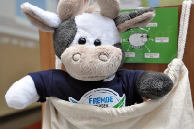 (Foto: Gräschke) Versucht sich Wilma etwa als Känguru?!