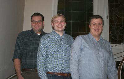 (Foto: Razlaf) v. l. n. r.: Markus Stratmann (Vorsitzender wegen nicht möglicher Geschlechterparität für 1 Jahr), Ferdinand Schulze Froning (für 2 Jahre Vorsitzender), Stefan Schmidt (für 2 Jahre stellv. Vorsitzender), Abwesend: Katrin Agethen (gewählt als Stellv. Vorsitzende für 1 Jahr)