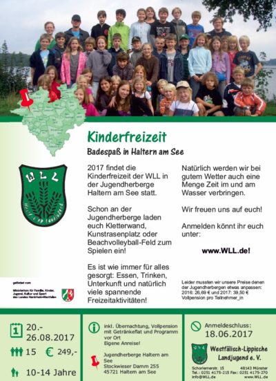 (Bild: WLL) Kinderfreizeit 2017