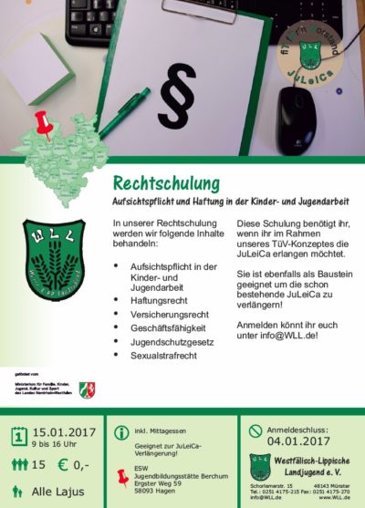 (Bild: WLL) Rechtschulung 2017