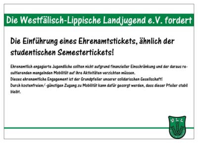 (Bild: WLL/Berkhoff) Wahlforderung 7-15 Ehrenamtsticket