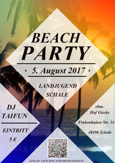 (Bild: LJ Schale) Beachparty LJ Schale