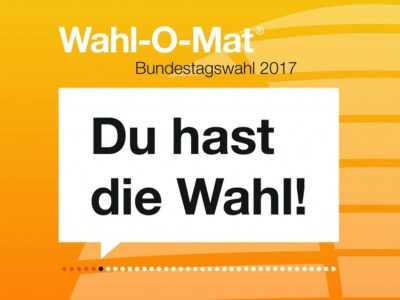 (Foto: Bundeszentrale für politische Bildung) Wahl-O-Mat zur Bundestagswahl 2017