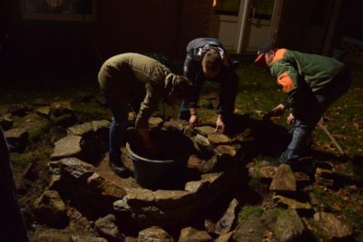 (Foto: LJ Lengerich) Auch die Dunkelheit konnte die LJ nicht von der Arbeit abhalten