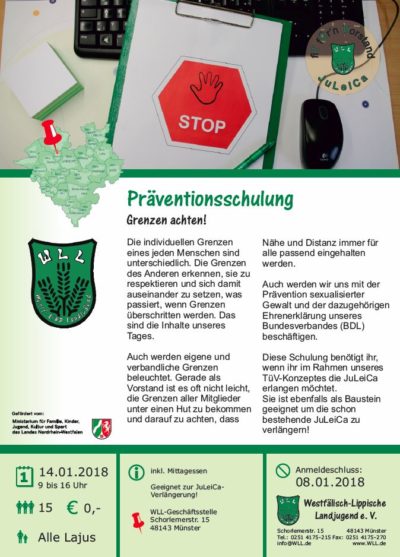 (Bild: WLL) 2018 Präventionsschulung Januar
