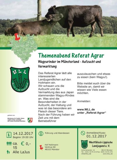 (Bild: WLL) Themenabend Wagyurinder