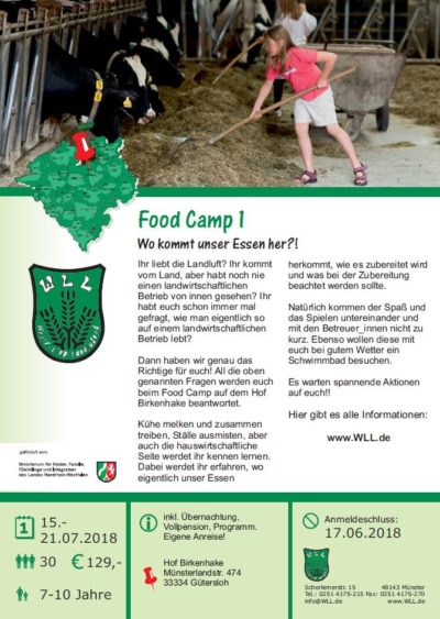 (Bild: WLL) 2018 WLL Food Camp 1