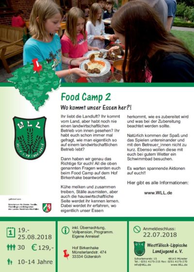 (Bild: WLL) 2018 WLL Food Camp 2