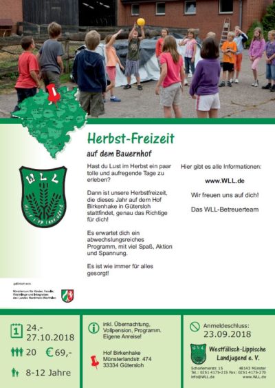 (Bild: WLL) WLL-Herbst-Freizeit 2018