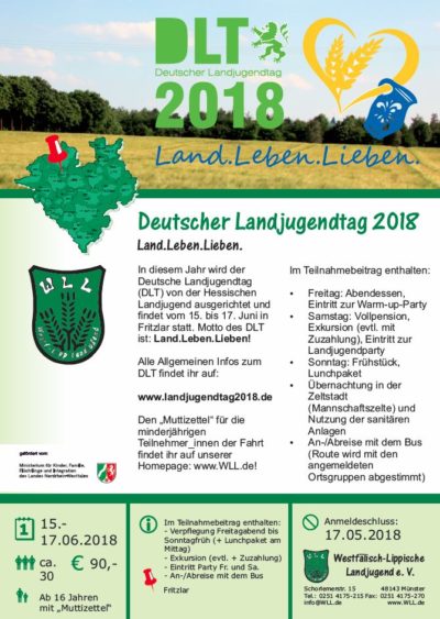 (Bild: WLL) Deutscher Landjugendtag 2018