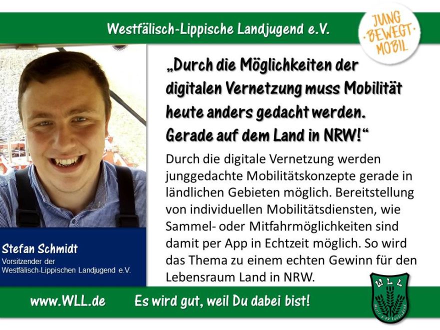 (Bild: WLL) Mobilität als Motor! Jugendgerechter Ausbau der mobilen Infrastruktur in NRW!