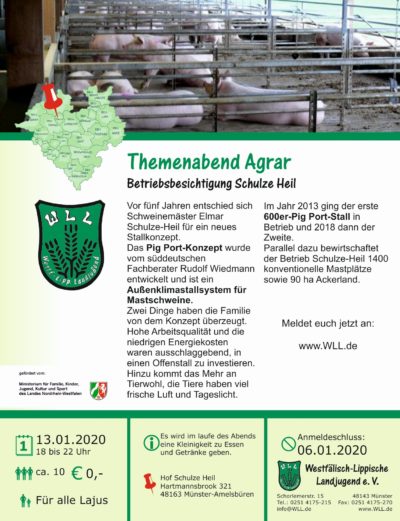 (Bild: WLL) Themenabend Agrar im Januar