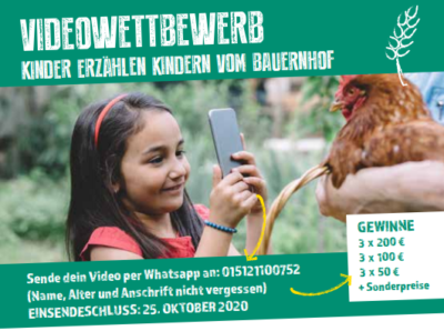 Videowettbewerb Kinder erzählen Kindern vom Bauernhof - WLV