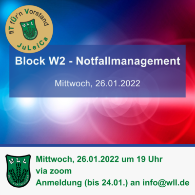 TüV - Notfallmanagement 26.01.2022