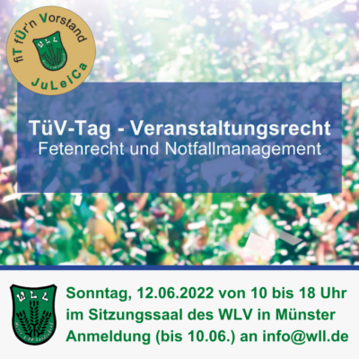 TüV-Tag Veranstaltungsrecht